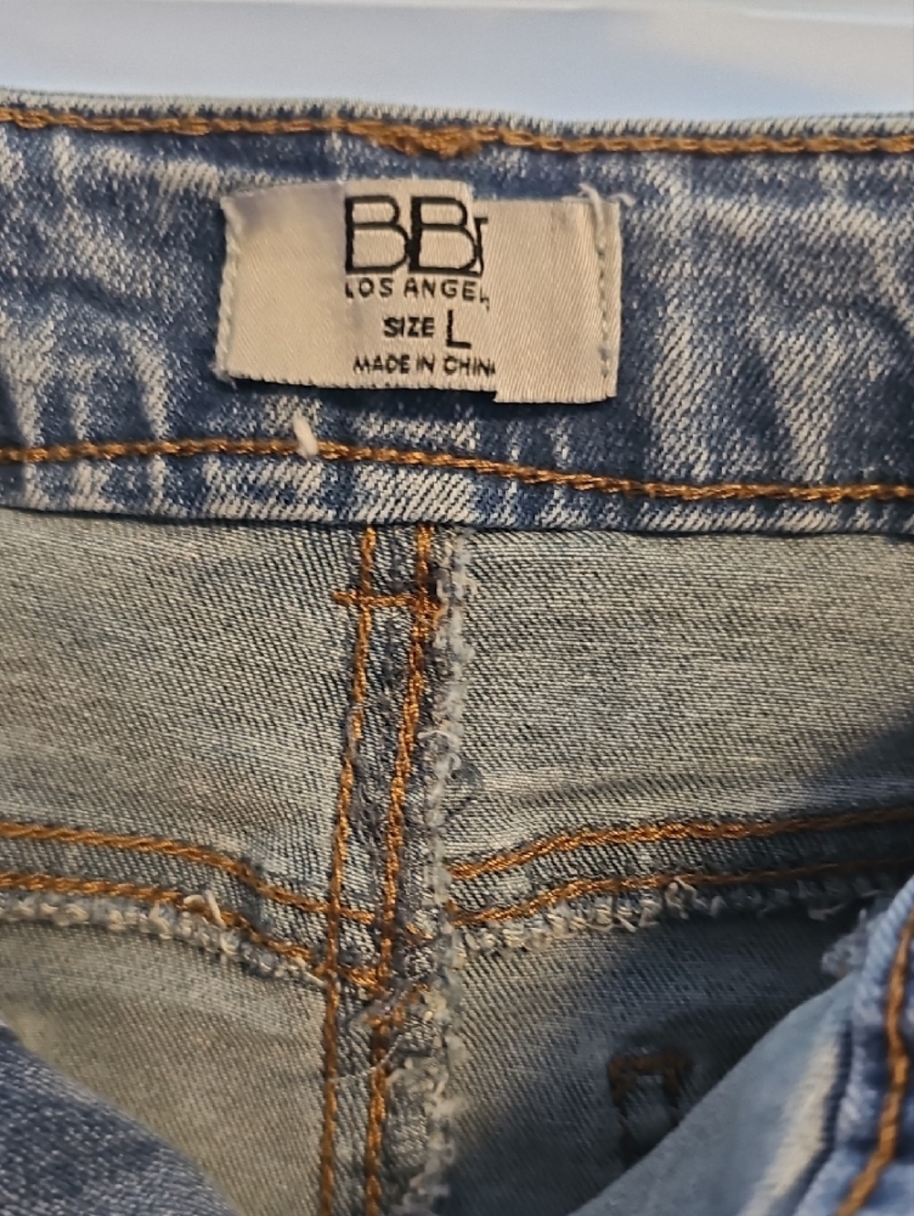 Blue Washed Cargo Mini Skirt with Utility Pockets (#84) - Picture 2 of 7